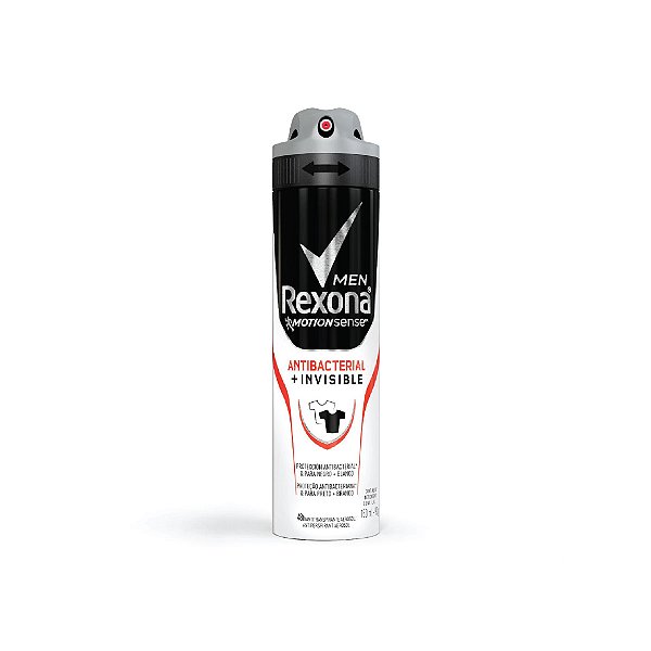 Desodorante Aerosol Rexona Men Antibacterial + Invisible 150ml