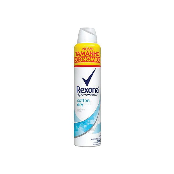 Desodorante Aerosol Rexona Cotton Dry Tamanho Econômico 200ml
