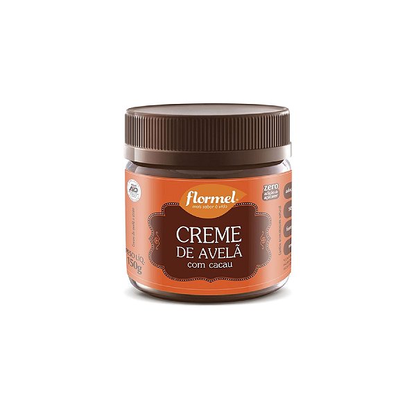 Creme de Avelã Flormel Zero Açúcar Com Cacau 150g