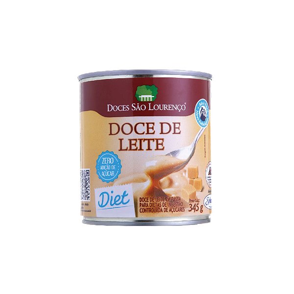 Doce De Leite Diet São Lourenço Puro Lata 345g