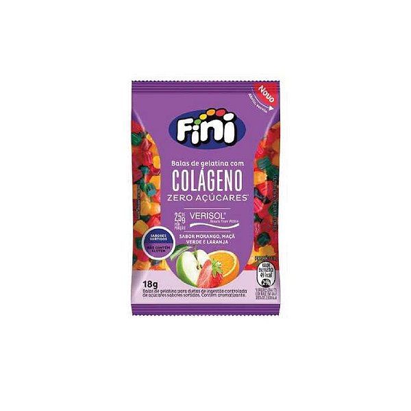 Bala Fini Diet Colágeno Natural Sweets 18g