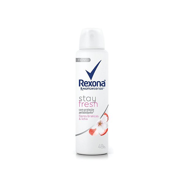 Desodorante Aerosol Rexona Stay Fresh Flores Brancas e Lichia 150ml