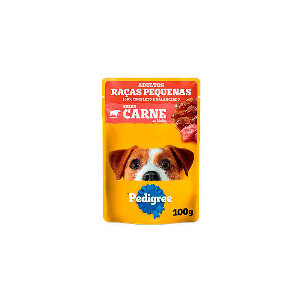 Ração Pedigree Sachê Raças Pequenas Carne ao Molho 100g