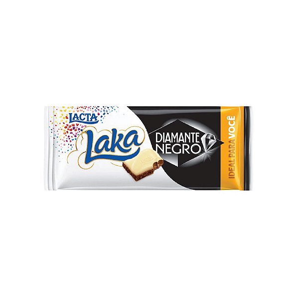 Barra de Chocolate Lacta Diamante Nego e Laka 90g