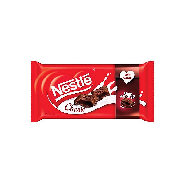 Barra de Chocolate Nestle Meio Amargo 90g