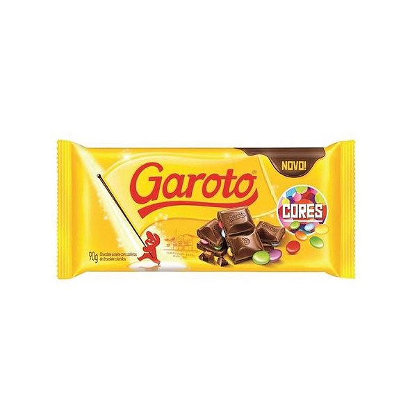 Barra de Chocolate Garoto Cores 90g