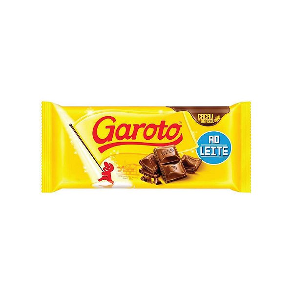 Barra de Chocolate Garoto ao Leite 90g