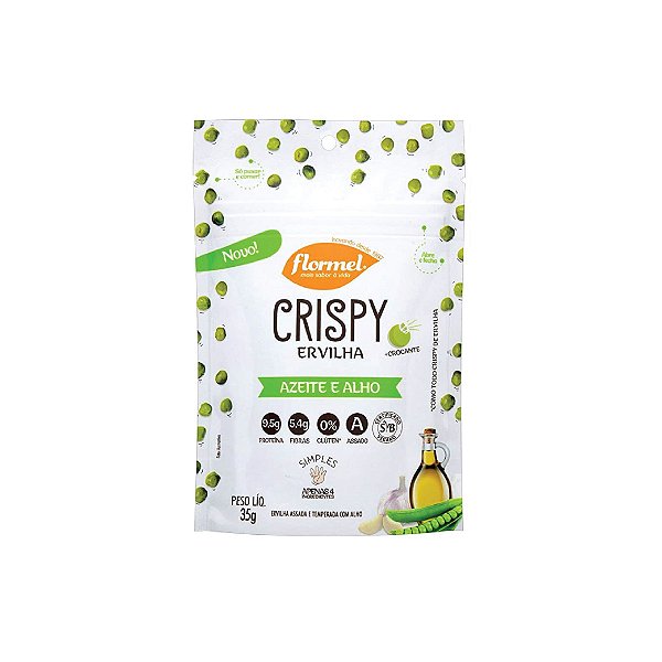 Crispy Grão de Bico Flormel Azeite e Alho 35g