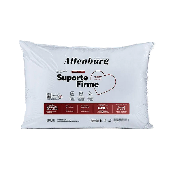 Travesseiro Altenburg Suporte Firme 50x70cm 100% Algodão
