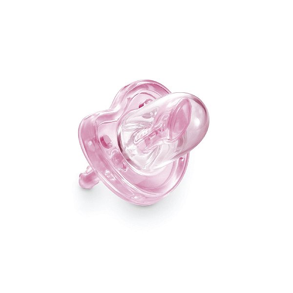 Silikbaby - Guarda chupetes de Silicona Osito color Rosa - Cucu Club