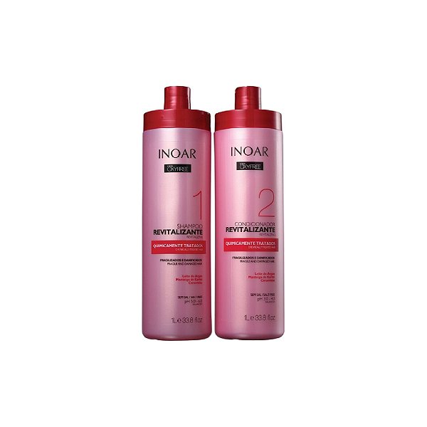 Kit Shampoo e Condicionador Inoar Oxyfree Quimicamente Tratados 1L