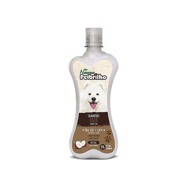 Shampoo Para Cães e Gatos Petbrilho Côco 500ml