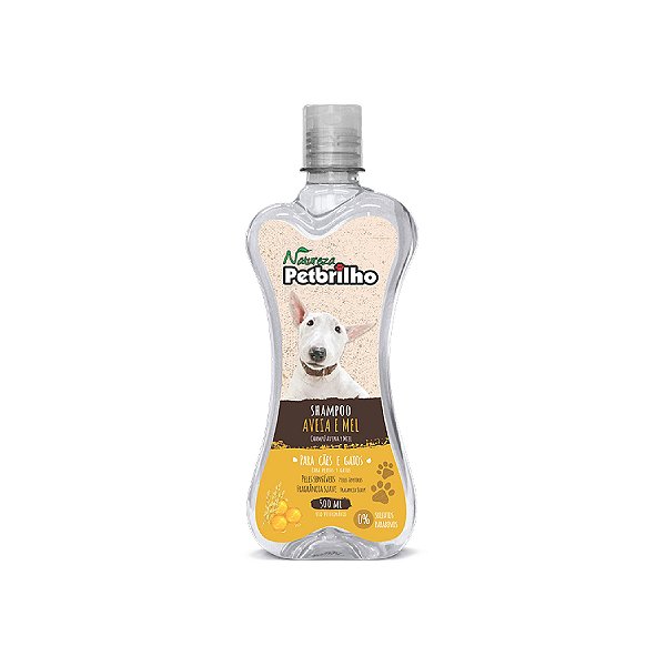 Shampoo Para Cães e Gatos Petbrilho Aveia e Mel 500ml