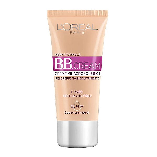 Base B.B. Cream L'Oréal Paris 5 em 1 FPS20 30ml - Clara