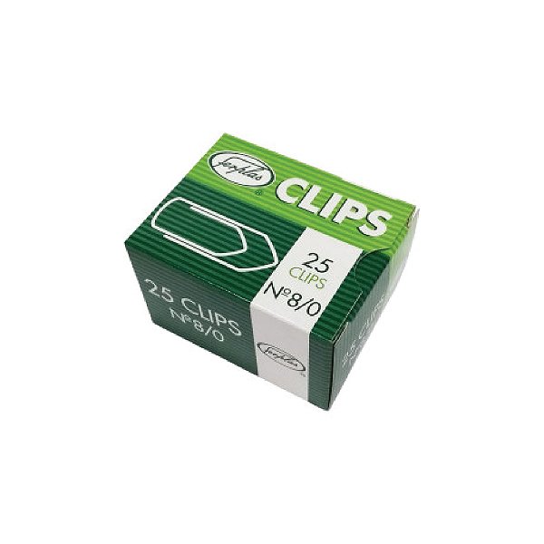 Clips Galvanizado Ferplas N. 8/0 C/25 Unid.