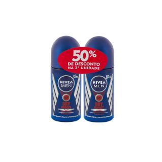 Kit Desodorante Roll-on Nivea Men Dry Impact C/2 Unidades 50ml