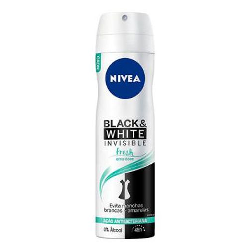 Desodorante Aerosol Nivea Invisible Black & White Fresh 150ml