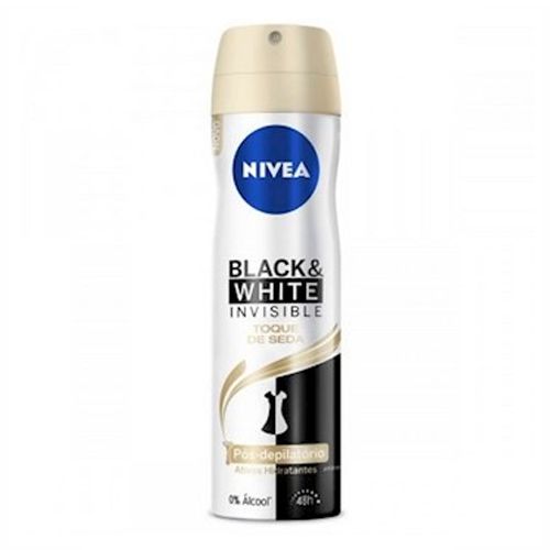Desodorante Aerosol Nivea Invisible Black & White Toque de Seda 150ml