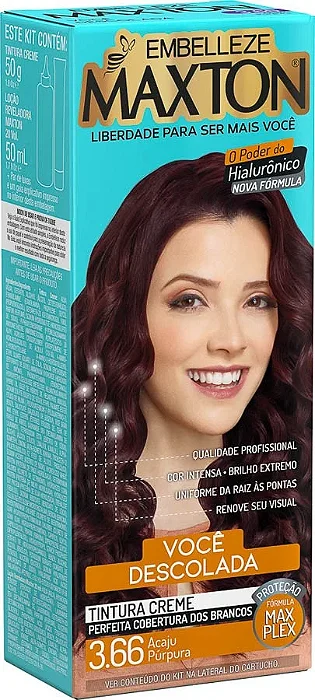 Coloração Maxton Mini Kit 3.66 Acaju Púrpura