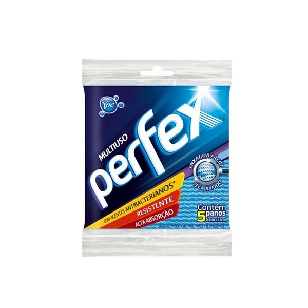 Pano Multiuso Perflex Azul C/5 unidades