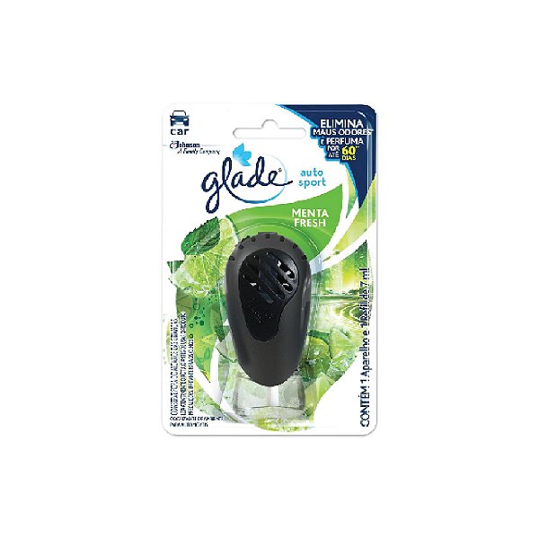 Glade Auto Sport Aparelho+Refil Menta Fresh 7ml