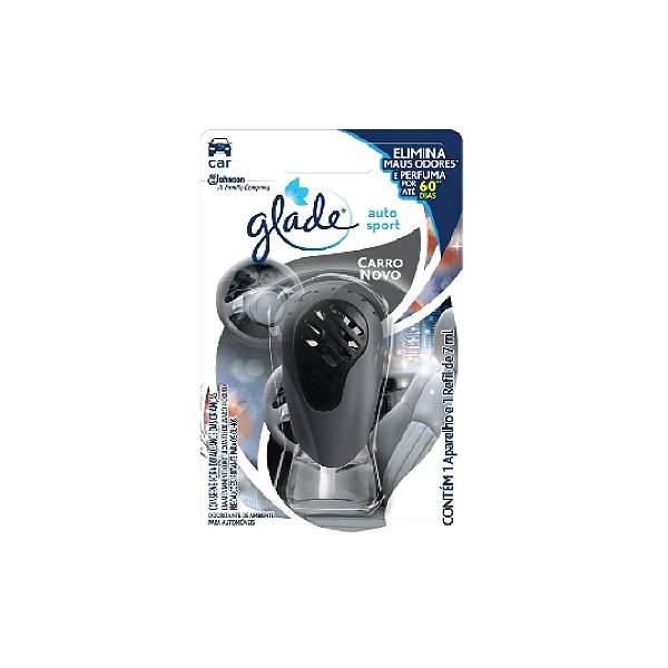 Glade Auto Sport Aparelho+Refil Atraction 7ml