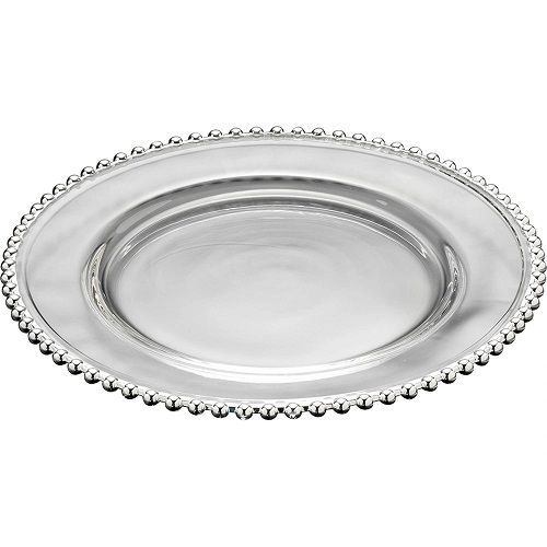 Sousplat Cristal Pearl Silver 31,5cm - Rojemac