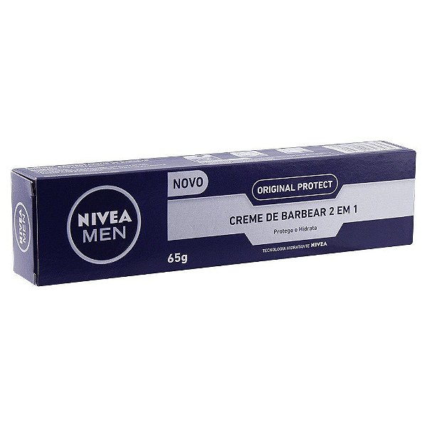 Creme de Barbear Nivea 2 em 1 Original Protect 65g