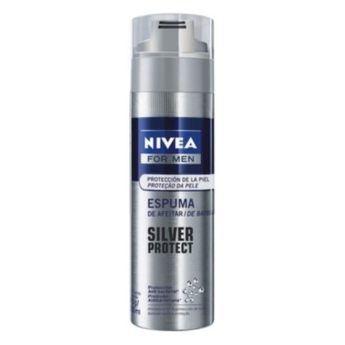 Espuma de Barbear Nivea Men Silver Protect 200ml
