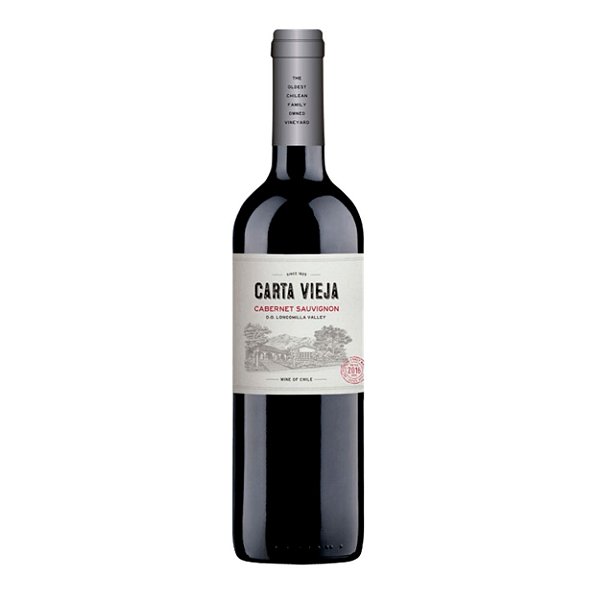 Vinho Tinto Chileno Carta Vieja Cabernet Sauvignon 750ml