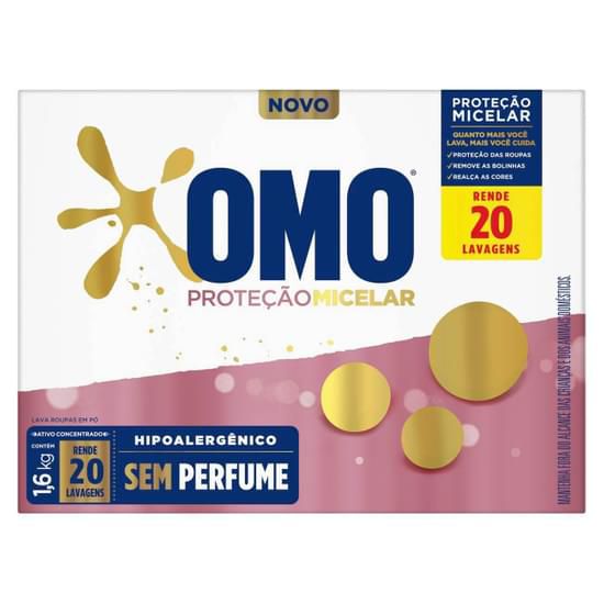 Sabão em Pó Omo Proteção Micelar 1,6Kg