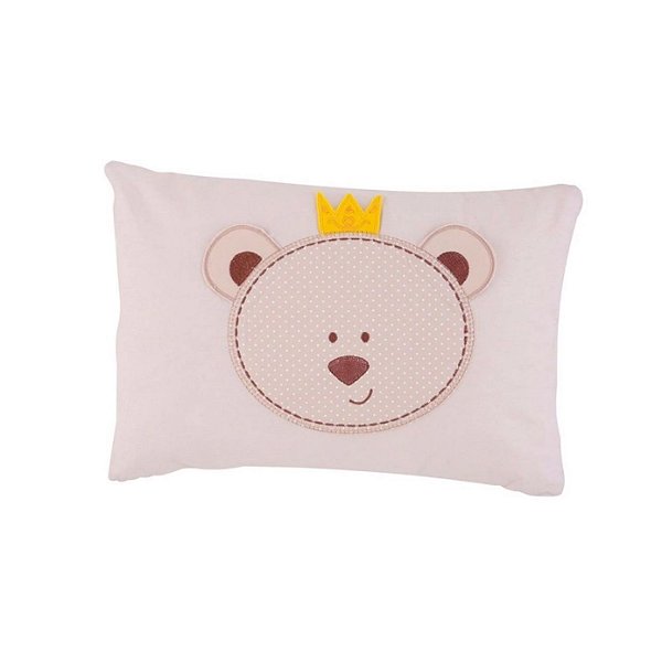 Travesseiro Papi 28x38cm Urso Bege