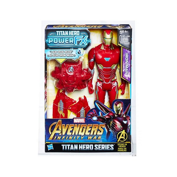 Boneco Iron Man Avengers Infinity War - Hasbro Série Titan Hero