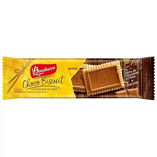 Biscoito Choco Biscuit Bauducco Ao Leite 80g