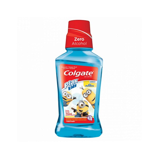 Enxaguante Bucal Colgate Plax Kids Minions Tutti-Frutti 250ml