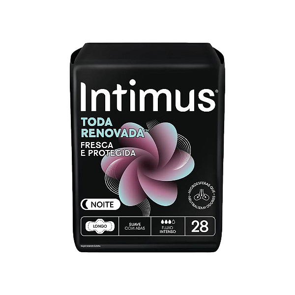 Absorvente Intimus Noturno Suave Toda Renovada Com 28