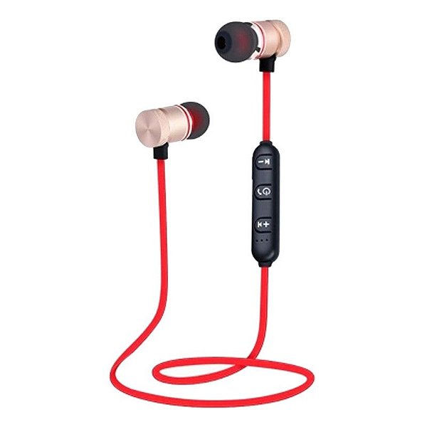 Fone de Ouvido Bluetooth Intra ELG EPB-IM1-RDRN Red Nose Vermelho