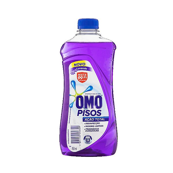 Limpador de Pisos Omo Ação Total Lavanda 450ml