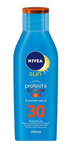 Protetor Solar Nivea Sun Protect & Bronze FPS30 200ml