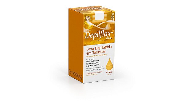 Cera Depilatória em Tabletes Depilflax Natural 250g