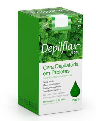Cera Depilatória Depilflax Hortelã 250g