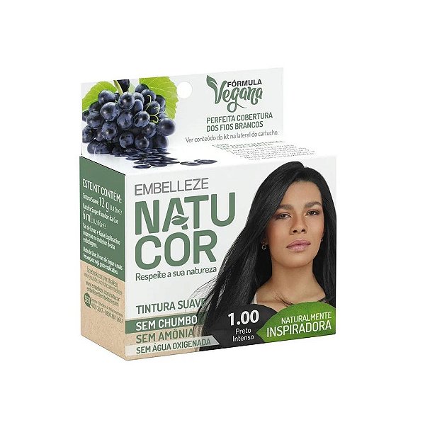 Coloração Natucor 1.00 Preto Intenso