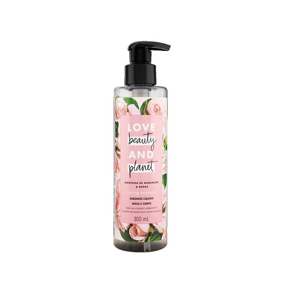 Sabonete Líquido Love Beauty and Planet Manteiga de Murumuru e Rosas 300ml