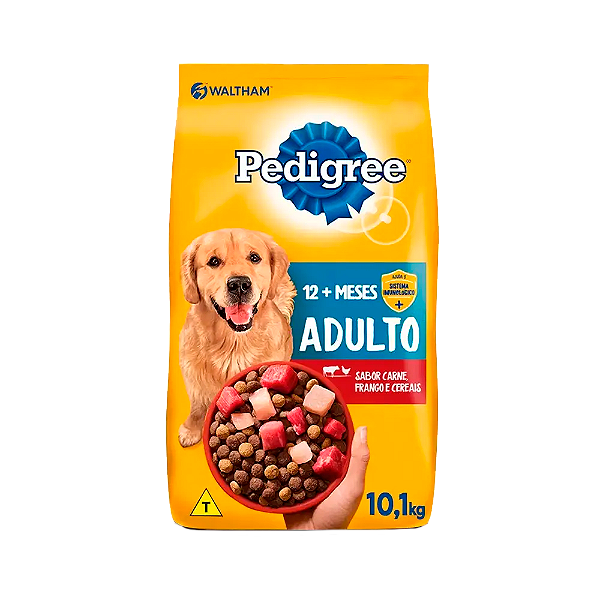 Ração Para Cães Pedigree Adultos Carne, Frango e Cereiais 10,1kg