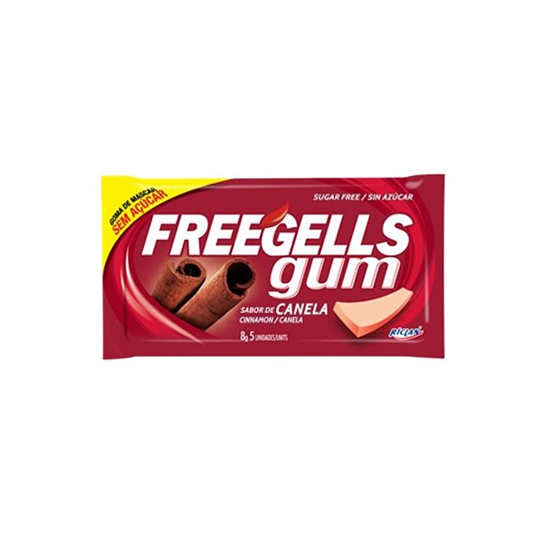 Chiclete Freegells Gum Canela 8g