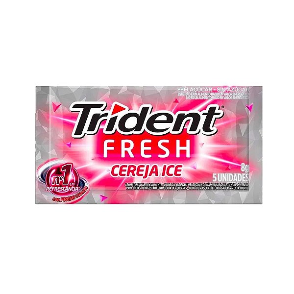 Chiclete Trident Fresh Cereja Ice 8g
