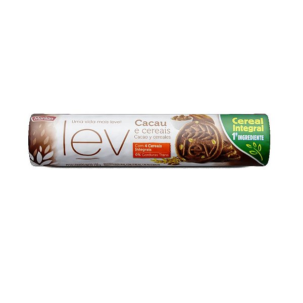 Biscoito Marilan Lev Cacau e Cereais 150g