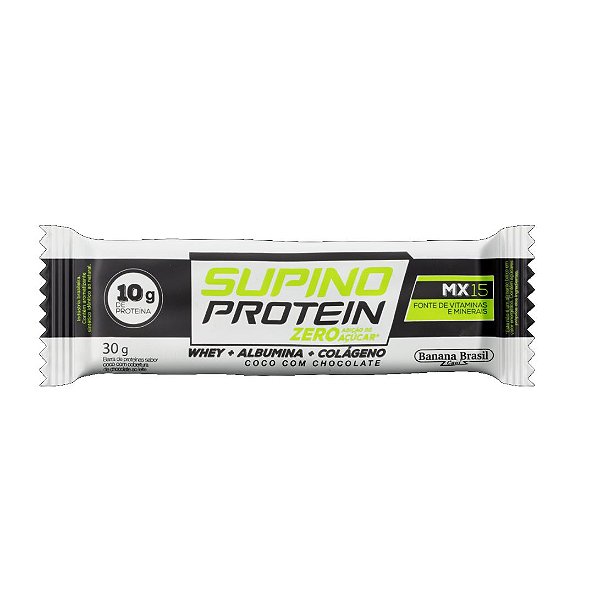 Barra Supino Protein Coco Zero Açúcar 30g