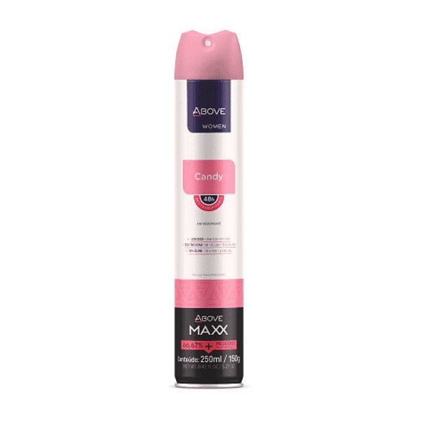 Desodorante Above Maxx Feminino Clássico Candy 250ml