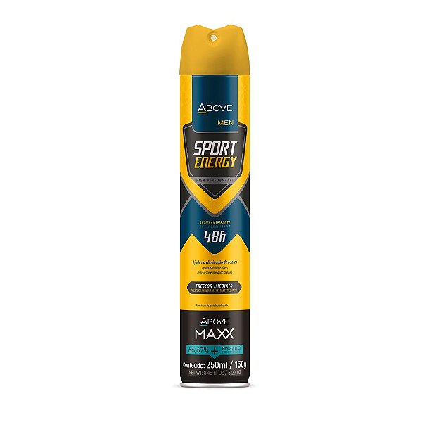 Desodorante Above Maxx Masculino Sport Energy 250ml